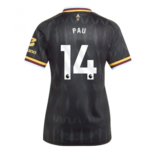 Aston Villa Pau Torres #14 Maglia Gara Trasferta Repliche 2026-27 Donna Maniche Corte Aston Villa Pau Torres #14 Maglia Gara Trasferta Repliche 2026-27 Donna Maniche Corte